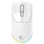 Rampage Vezeték Nélküli Egér - PROTE M5 PRO (Pixart PAW3395, Huano 80M, 26000 DPI, 500mAh, 6 gomb, RGB, Type-C, fehér)