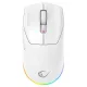 Rampage Vezeték Nélküli Egér - PROTE M5 PRO (Pixart PAW3395, Huano 80M, 26000 DPI, 500mAh, 6 gomb, RGB, Type-C, fehér)