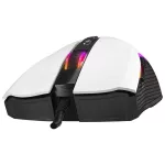 Rampage Egér Gamer - SMX-R44 V2 Macro (12800 DPI, 7 gomb, makro, RGB LED, 1,8m fonott kábel, fehér)