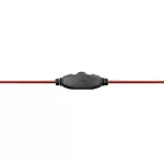 Snopy Fejhallgató - SN-4488 (mikrofon, 3.5mm jack, hangerőszabályzó, nagy-párnás, 2.1m kábel, fekete-piros)