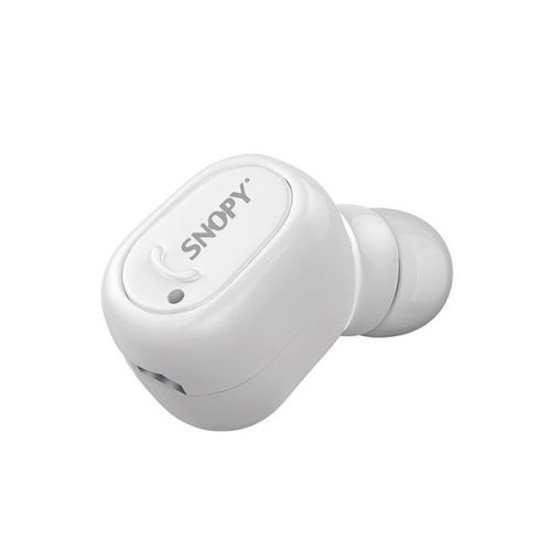 Snopy Fülhallgató Vezeték Nélküli - SN-BT155 (Bluetooth v4.0, mikrofon, fehér, 1 fülhallgató!)