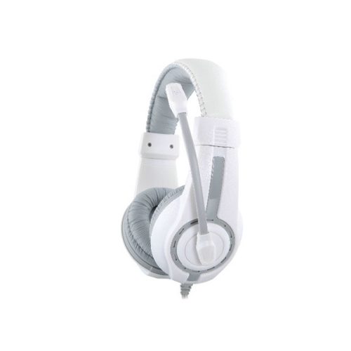 Rampage Fejhallgató - SN-R1 (mikrofon, 3.5mm jack, hangerőszabályzó, nagy-párnás, 2.2m kábel, fehér)