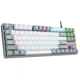   Rampage Billentyűzet - SNUG K14 Black US (Vezetékes, Mechanikus, Blue switch, angol, fekete, RGB LED)