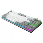 Rampage Billentyűzet - SNUG K14 Black US (Vezetékes, Mechanikus, Blue switch, angol, fekete, RGB LED)
