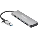 Sandberg USB Hub - USB-C/A to 4xUSB 3.0 Hub