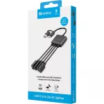 Sandberg USB Hub - USB-C/A to 2A+2C Splitter