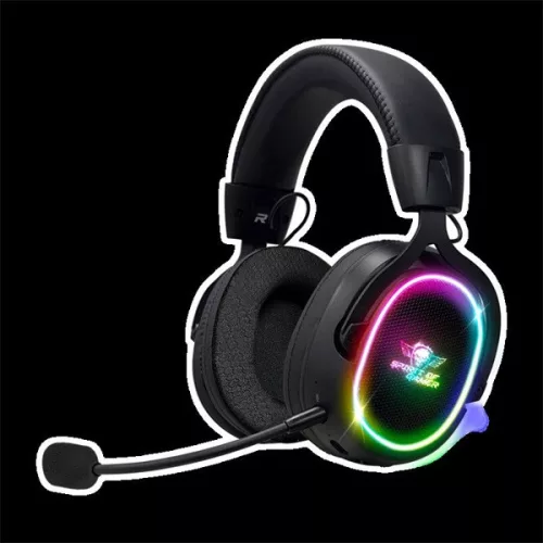 Spirit of Gamer Wireless Fejhallgató - MIC-XH1200 (MultiPlatform,7.1,mikrofon, hangerőszabályzó, nagy-párnás, fekete)