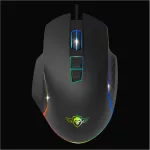 Spirit of Gamer Egér - PRO-M1 (Optikai, 8000DPI, 7 programozható gomb, harisnyázott kábel, fekete)