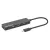 Manhattan USB HUB - 4db USB 3.0 Type-C Hub, USB-C Male to 4db USB-A Females, Fekete
