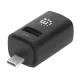 Manhattan USB HUB - 3db USB 3.0 / 2.0 Type-C Combo Mini Hub, Ultra-Compact Design, Fekete