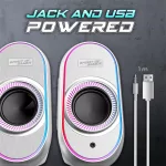 Spirit of Gamer Hangszóró 2.0 - Fanatic 500 Arctic (PC/Mac, Bluetooth/3,5mm Jack, fehér)