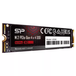  Silicon Power SSD - 1TB UD90 (r:4800MB/s; w:4200 MB/s, NVMe 1.4 támogatás, M.2 PCIe Gen 4x4)