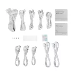 DeepCool Tápegység 850W - PN850-M WH (80 Plus Gold, ATX3.1, PCI-E 5.1, Aktív PFC, Full moduláris, 12cm, fehér)