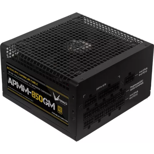 Formula Tápegység 850W - APMM-850GM (80 Plus Gold, ATX3.1/PCIe 5.1, Aktív PFC, 14cm, Full Moduláris)