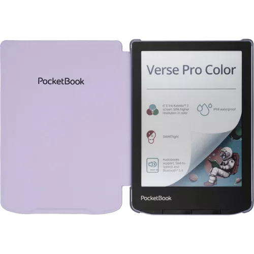 PocketBook E-book Tok - SH-TR-634-LPL-WW (Shell, PB619 / PB629 / PB634, átlátszó, kézpánt, lila)