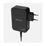 APPROX Telefontöltő - USB Type-C, 140W gyorstöltő + 1.8m kábel, Fekete