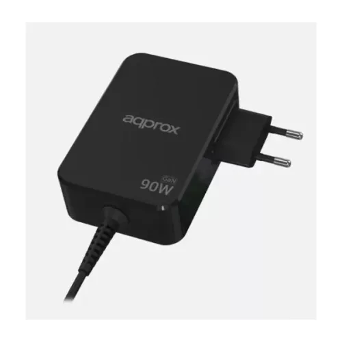 APPROX Telefontöltő - USB Type-C, 90W gyorstöltő + 1.8m kábel, Fekete