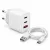 APPROX Telefontöltő - USB Type-C, USB-A port, 35W gyorstöltő + 1m USB Type-C kábel, Fehér