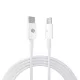 S-Link kábel - SL-C120 (2A, 20W, Gyorstöltés, Type-C to Lightning, adat+töltőkábel, fehér, 1m)