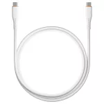 S-Link kábel - SL-X280E (3A, 60W, Gyorstöltés, Type-C to Type-C 100cm adat+töltőkábel, fehér)