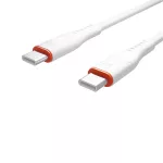 S-Link kábel - SL-X280E (3A, 60W, Gyorstöltés, Type-C to Type-C 100cm adat+töltőkábel, fehér)