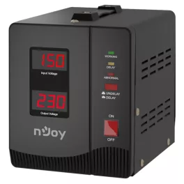   NJOY Toroid Transzformátor 2000VA - Alvis 2000 AVR (Kimenet: 2x Shucko, LCD kijelző, indítás késleltetés)