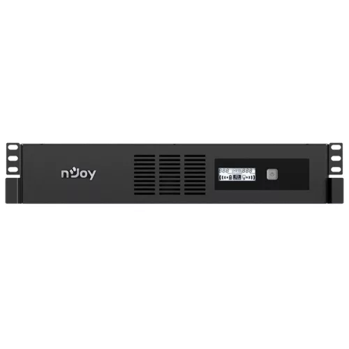 NJOY Szünetmentes 600VA - Code 600 (4 IEC C13, line-interaktív, USB menedzsment, szoftver, LCD kijelző, 2U rack)