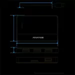 Advance USB Hub - XPAND STARTER HUB (USB-A to 4x USB-A3.0, fekete)