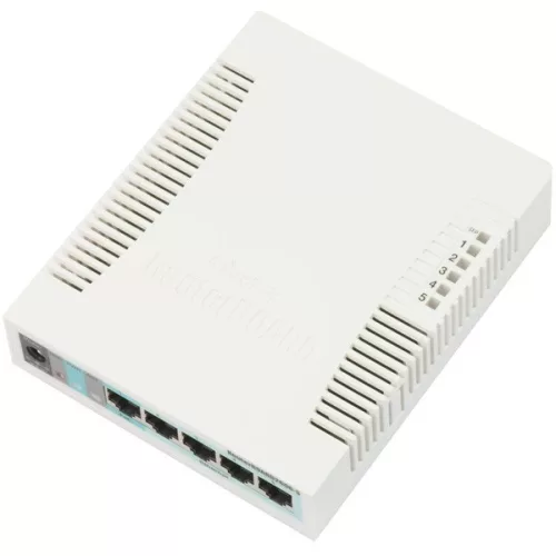 MIKROTIK Switch/Router RB260GS 5x1000Mbps + 1x1000Mbps SFP, Asztali, CSS106-5G-1S