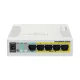 MIKROTIK Switch/Router RB260GSP 5x1000Mbps (POE Out) + 1x1000Mbps SFP, Asztali, CSS106-1G-4P-1S