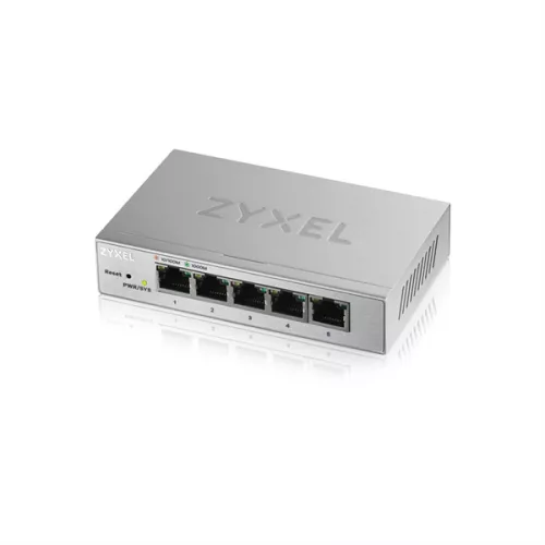 ZYXEL Switch 5x1000Mbps Fémházas Asztali, Web menedzselés, GS1200-5V3-EU0101F