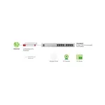 ZYXEL Switch 8x1000Mbps (8xPOE+) Fémházas Asztali, GS1008HP-EU0101F