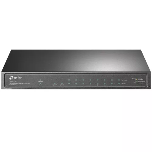 TP-LINK Switch 9x1000Mbps (8xPOE+) + 1xGigabit SFP, TL-SG1210P