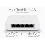 UBiQUiTi Switch 5x1000Mbps (POE+), Menedzselhető, kültéri-beltéri, vízálló - USW-FLEX
