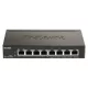 D-LINK Switch 8x1000Mbps (8xPOE) Fémházas Asztali Menedzselhető, DGS-1100-08PV2/E