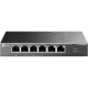 TP-LINK Switch 6x1000Mbps(3xPOE+ + 1xPOE++) Fémházas Asztali, TL-SG1006PP