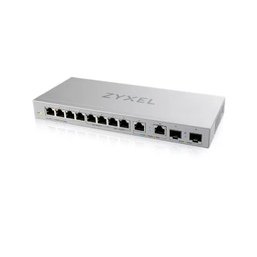ZYXEL Switch 8x1000Mbps + 2x2.5Gbps + 2xSFP+ Nem Menedzselhető, XGS1010-12-ZZ0102F