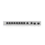 ZYXEL Switch 8x1000Mbps + 2x2.5Gbps + 2xSFP+ Nem Menedzselhető, XGS1010-12-ZZ0102F