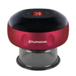 HUMANAS BB01 vákumterápiás masszázskészülék, fűtés funkció, 12 fokozat, gyulladáscsökkentő, fájdalomcsillapító, piros