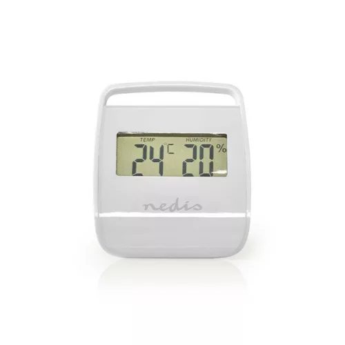 Digitális hőmérő WEST100WT, Beltéri, Beltéri hőmérséklet, Beltéri páratartalom, Fehér