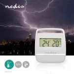 Digitális hőmérő WEST100WT, Beltéri, Beltéri hőmérséklet, Beltéri páratartalom, Fehér