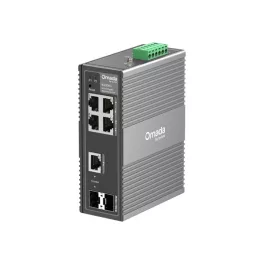   TP-LINK Switch Ipari 4x1000Mbps + 1xGigabit SFP + 1xGigabit kombó SFP Fémházas, IES206G