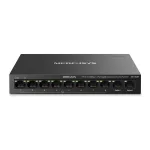 MERCUSYS Switch 8x100Mbps(8xPOE+) + 2xLAN(1000Mbps), Fémházas Asztali/Rackes, MS110CMP