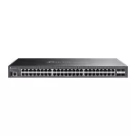 TP-LINK Switch 48x1000Mbps + 4x10Gbps SFP + 2xkonzol port, Menedzselhető, SG5452X