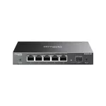 TP-LINK Switch 5x2.5Gbps + 1x10Gbps SFP+ Fémházas Easy Smart (Omada), ES206X-M2