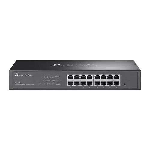 TP-LINK Switch 16x1000Mbps Fémházas Easy Smart (Omada), ES216G