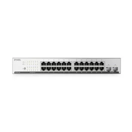   ZYXEL Switch 24x1000Mbps + 2xSFP, Fémházas, Menedzselhető, GS1915-26V2-EU0101F