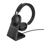 Jabra Evolve2 65, Link 390a UC Stereo Desk Stand Black