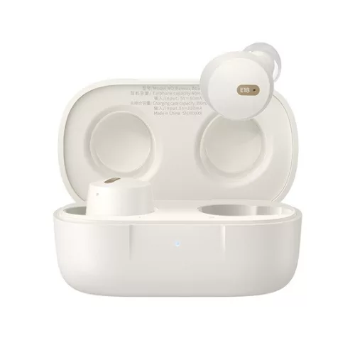 Baseus Bowie E18 True Wireless Earphones vezeték nélküli fülhallgató, fehér
