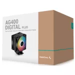 DeepCool AG400 DIGITAL PLUS - Processzor hűtő - R-AG400-BKADMP-G-1